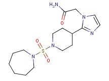 2-{2-[1-(azepan-1-ylsulfonyl)piperidin-4-yl]-1H-imidazol-1-yl}acetamide