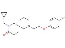 2-(cyclopropylmethyl)-8-[2-(4-fluorophenoxy)ethyl]-2,8-diazaspiro[5.5]undecan-3-one