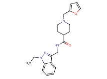 N-[(1-ethyl-1H-indazol-3-yl)methyl]-1-(2-furylmethyl)-4-piperidinecarboxamide