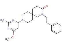 9-(2-amino-6-methoxypyrimidin-4-yl)-2-(2-phenylethyl)-2,9-diazaspiro[5.5]undecan-3-one