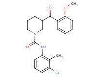 N-(3-chloro-2-methylphenyl)-3-(2-methoxybenzoyl)-1-piperidinecarboxamide