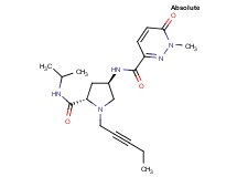 N-{(3R,5S)-5-[(isopropylamino)carbonyl]-1-pent-2-yn-1-ylpyrrolidin-3-yl}-1-methyl-6-oxo-1,6-dihydropyridazine-3-carboxamide
