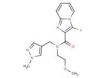 3-fluoro-N-(2-methoxyethyl)-N-[(1-methyl-1H-pyrazol-4-yl)methyl]imidazo[1,2-a]pyridine-2-carboxamide