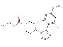 ethyl 4-[2-(2,6-difluoro-4-methoxyphenyl)-1H-imidazol-1-yl]piperidine-1-carboxylate