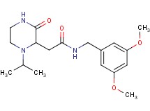 N-(3,5-dimethoxybenzyl)-2-(1-isopropyl-3-oxo-2-piperazinyl)acetamide