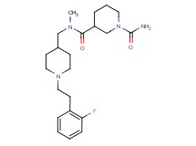 N~3~-({1-[2-(2-fluorophenyl)ethyl]-4-piperidinyl}methyl)-N~3~-methyl-1,3-piperidinedicarboxamide