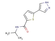 N-isopropyl-5-(1H-pyrazol-4-yl)thiophene-2-carboxamide