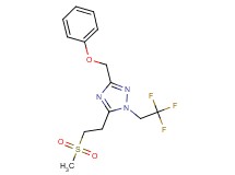 5-[2-(methylsulfonyl)ethyl]-3-(phenoxymethyl)-1-(2,2,2-trifluoroethyl)-1H-1,2,4-triazole