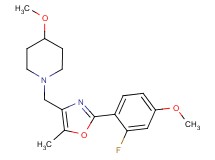 1-{[2-(2-fluoro-4-methoxyphenyl)-5-methyl-1,3-oxazol-4-yl]methyl}-4-methoxypiperidine