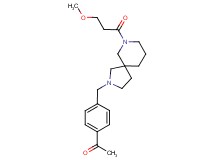 1-(4-{[7-(3-methoxypropanoyl)-2,7-diazaspiro[4.5]dec-2-yl]methyl}phenyl)ethanone