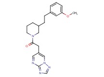 6-(2-{3-[2-(3-methoxyphenyl)ethyl]-1-piperidinyl}-2-oxoethyl)[1,2,4]triazolo[1,5-a]pyrimidine