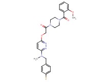 N-(4-fluorobenzyl)-6-{2-[4-(2-methoxybenzoyl)-1-piperazinyl]-2-oxoethoxy}-N-methyl-3-pyridazinamine