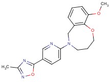 10-methoxy-5-[5-(3-methyl-1,2,4-oxadiazol-5-yl)pyridin-2-yl]-3,4,5,6-tetrahydro-2H-1,5-benzoxazocine
