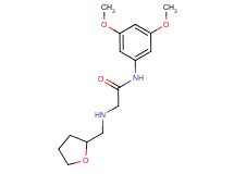 N-(3,5-dimethoxyphenyl)-2-[(tetrahydrofuran-2-ylmethyl)amino]acetamide