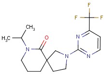 7-isopropyl-2-[4-(trifluoromethyl)pyrimidin-2-yl]-2,7-diazaspiro[4.5]decan-6-one