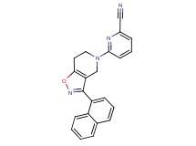 6-[3-(1-naphthyl)-6,7-dihydroisoxazolo[4,5-c]pyridin-5(4H)-yl]pyridine-2-carbonitrile