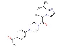 1-(4-{4-[2-(2-isopropyl-1H-imidazol-1-yl)propanoyl]-1-piperazinyl}phenyl)ethanone