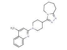 3-[1-(4-methyl-2-quinolinyl)-4-piperidinyl]-6,7,8,9-tetrahydro-5H-[1,2,4]triazolo[4,3-a]azepine