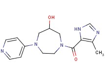 1-[(4-methyl-1H-imidazol-5-yl)carbonyl]-4-pyridin-4-yl-1,4-diazepan-6-ol