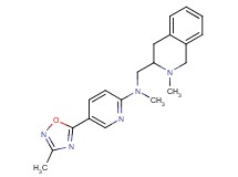 N-methyl-5-(3-methyl-1,2,4-oxadiazol-5-yl)-N-[(2-methyl-1,2,3,4-tetrahydro-3-isoquinolinyl)methyl]-2-pyridinamine