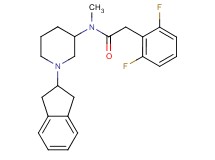 2-(2,6-difluorophenyl)-N-[1-(2,3-dihydro-1H-inden-2-yl)-3-piperidinyl]-N-methylacetamide