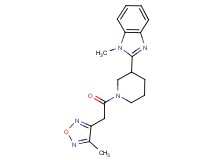 1-methyl-2-{1-[(4-methyl-1,2,5-oxadiazol-3-yl)acetyl]piperidin-3-yl}-1H-benzimidazole