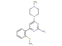 4-(4-methylpiperazin-1-yl)-6-[2-(methylthio)phenyl]pyrimidin-2-amine
