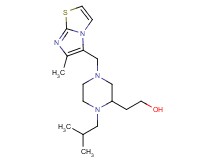 2-{1-isobutyl-4-[(6-methylimidazo[2,1-b][1,3]thiazol-5-yl)methyl]-2-piperazinyl}ethanol