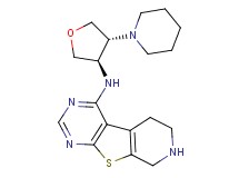 N-[rel-(3R,4R)-4-(1-piperidinyl)tetrahydro-3-furanyl]-5,6,7,8-tetrahydropyrido[4',3':4,5]thieno[2,3-d]pyrimidin-4-amine dihydrochloride