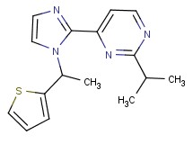 2-isopropyl-4-{1-[1-(2-thienyl)ethyl]-1H-imidazol-2-yl}pyrimidine