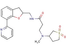 N~3~-(1,1-dioxidotetrahydro-3-thienyl)-N~3~-methyl-N~1~-{[7-(2-pyridinyl)-2,3-dihydro-1-benzofuran-2-yl]methyl}-beta-alaninamide