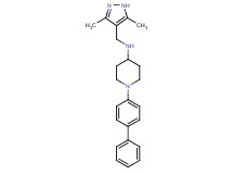1-(4-biphenylyl)-N-[(3,5-dimethyl-1H-pyrazol-4-yl)methyl]-4-piperidinamine