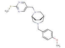(1S*,5R*)-3-(4-methoxybenzyl)-6-{[2-(methylthio)pyrimidin-5-yl]methyl}-3,6-diazabicyclo[3.2.2]nonane