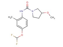 N-[4-(difluoromethoxy)-2-methylphenyl]-3-methoxypyrrolidine-1-carboxamide
