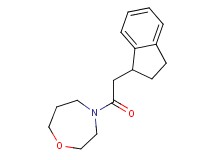 4-(2,3-dihydro-1H-inden-1-ylacetyl)-1,4-oxazepane