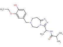 N-{1-[7-(3-ethoxy-4-hydroxybenzyl)-6,7,8,9-tetrahydro-5H-[1,2,4]triazolo[4,3-d][1,4]diazepin-3-yl]ethyl}-2-methylpropanamide
