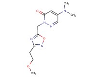 5-(dimethylamino)-2-{[3-(2-methoxyethyl)-1,2,4-oxadiazol-5-yl]methyl}-3(2H)-pyridazinone