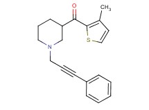 (3-methyl-2-thienyl)[1-(3-phenyl-2-propyn-1-yl)-3-piperidinyl]methanone