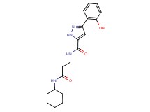 N-[3-(cyclohexylamino)-3-oxopropyl]-3-(2-hydroxyphenyl)-1H-pyrazole-5-carboxamide