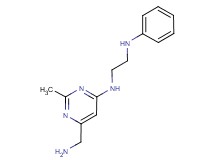 N-[6-(aminomethyl)-2-methylpyrimidin-4-yl]-N'-phenylethane-1,2-diamine