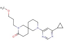 8-(6-cyclopropyl-4-pyrimidinyl)-2-(3-methoxypropyl)-2,8-diazaspiro[5.5]undecan-3-one
