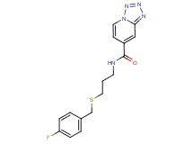 N-{3-[(4-fluorobenzyl)thio]propyl}tetrazolo[1,5-a]pyridine-7-carboxamide