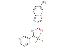 6-methyl-N-[2,2,2-trifluoro-1-(3-pyridinyl)ethyl]imidazo[1,2-a]pyridine-2-carboxamide