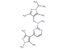 N-[(1-isopropyl-3,5-dimethyl-1H-pyrazol-4-yl)methyl]-N-methyl-4-(1,3,5-trimethyl-1H-pyrazol-4-yl)pyrimidin-2-amine