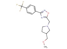 5-{[3-(methoxymethyl)-1-pyrrolidinyl]methyl}-3-[4-(trifluoromethyl)phenyl]-1,2,4-oxadiazole