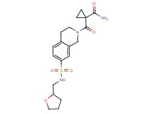1-{[7-{[(tetrahydrofuran-2-ylmethyl)amino]sulfonyl}-3,4-dihydroisoquinolin-2(1H)-yl]carbonyl}cyclopropanecarboxamide