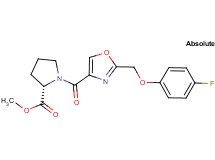 methyl 1-({2-[(4-fluorophenoxy)methyl]-1,3-oxazol-4-yl}carbonyl)-L-prolinate