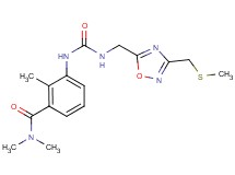 N,N,2-trimethyl-3-({[({3-[(methylthio)methyl]-1,2,4-oxadiazol-5-yl}methyl)amino]carbonyl}amino)benzamide