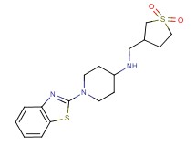 1-(1,3-benzothiazol-2-yl)-N-[(1,1-dioxidotetrahydro-3-thienyl)methyl]piperidin-4-amine