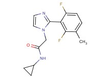 N-cyclopropyl-2-[2-(2,6-difluoro-3-methylphenyl)-1H-imidazol-1-yl]acetamide